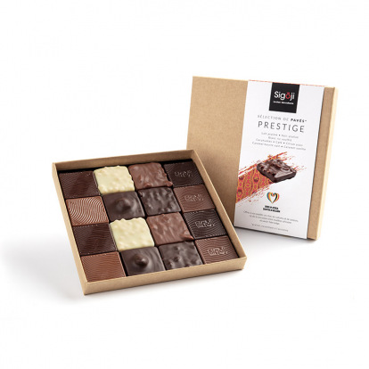 Coffret Prestige 16 bonbons de chocolat Coffret Prestige 16 bonbons de chocolat