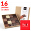 Créez un assortiment de 16 chocolats pralinés