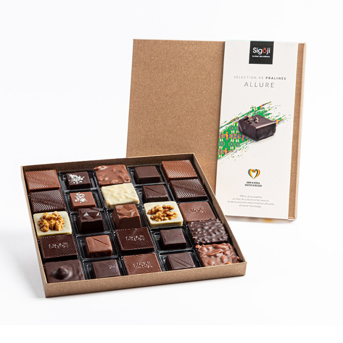 Coffret Chocolats: Box tablettes Chocolat Noir