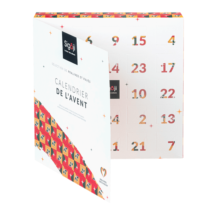 Calendrier de l’avent contenant 24 chocolats