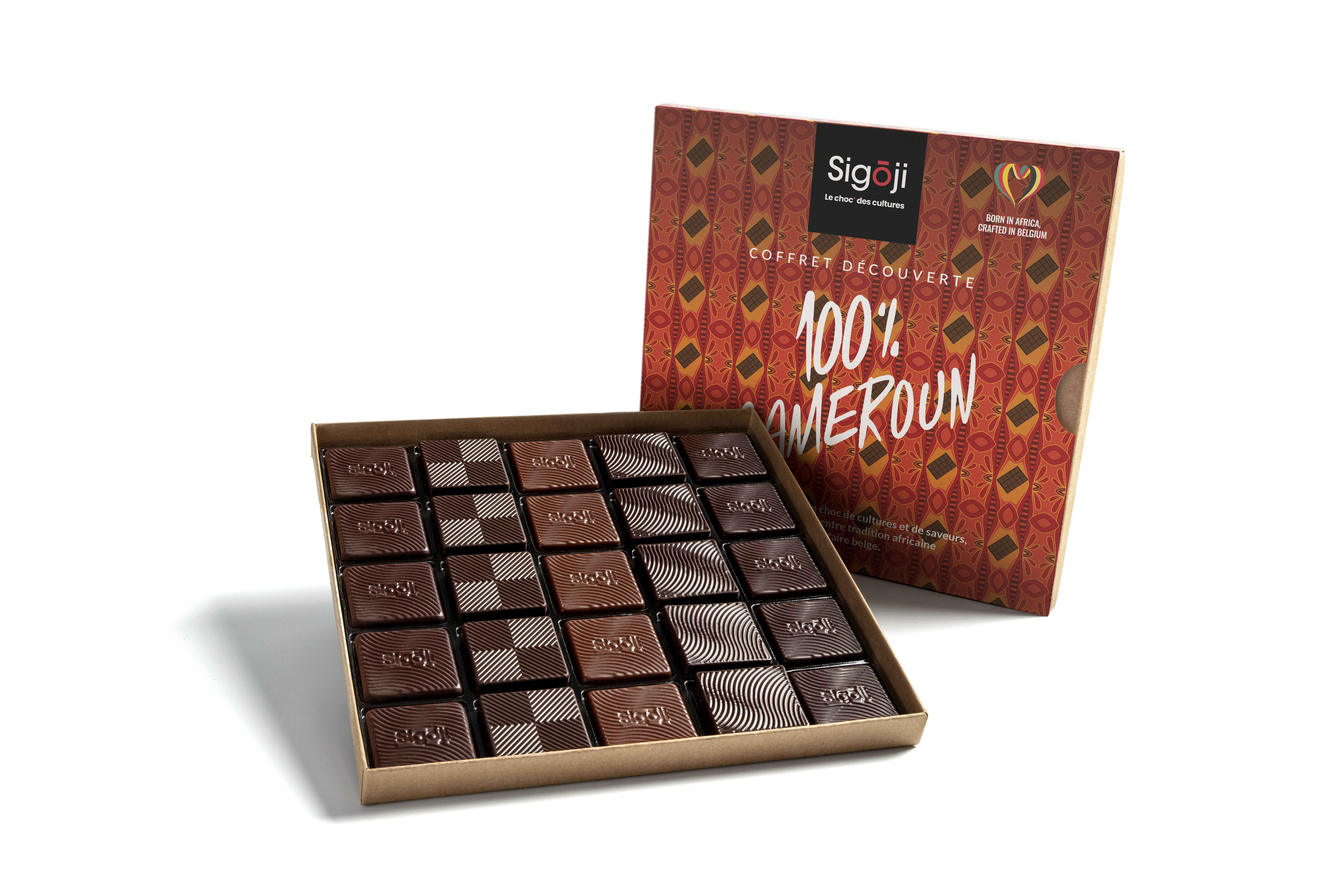Box of artisanal and fair trade chocolate online in Belgium