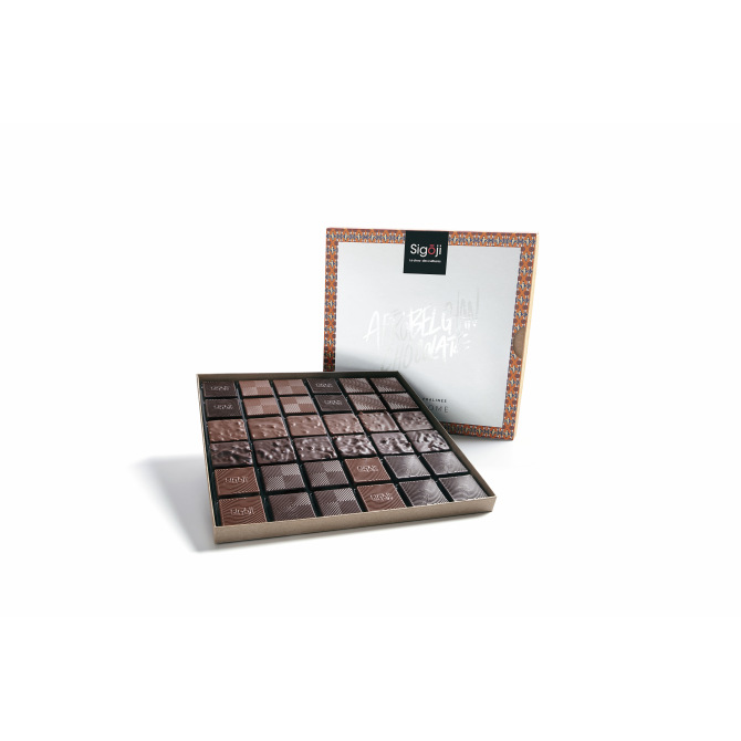 Coffret Gastronome de 36 à 68 bonbons de chocolat																