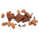 Knapperige pure chocolade hazelnootpraliné