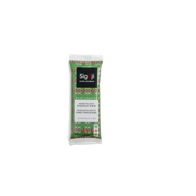 Flowpack de 3  chocolats pralinés noisettes café chocolat noir