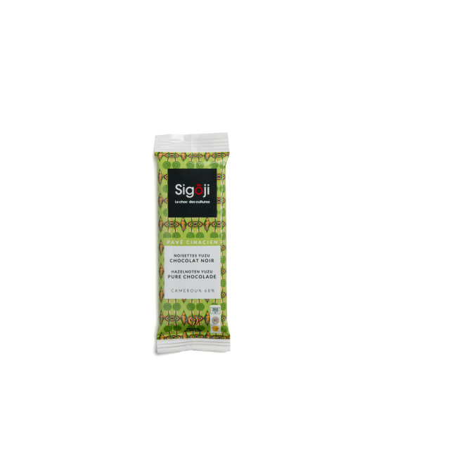 Flowpack de 3 chocolats pralinés noisettes citron yuzu chocolat noir