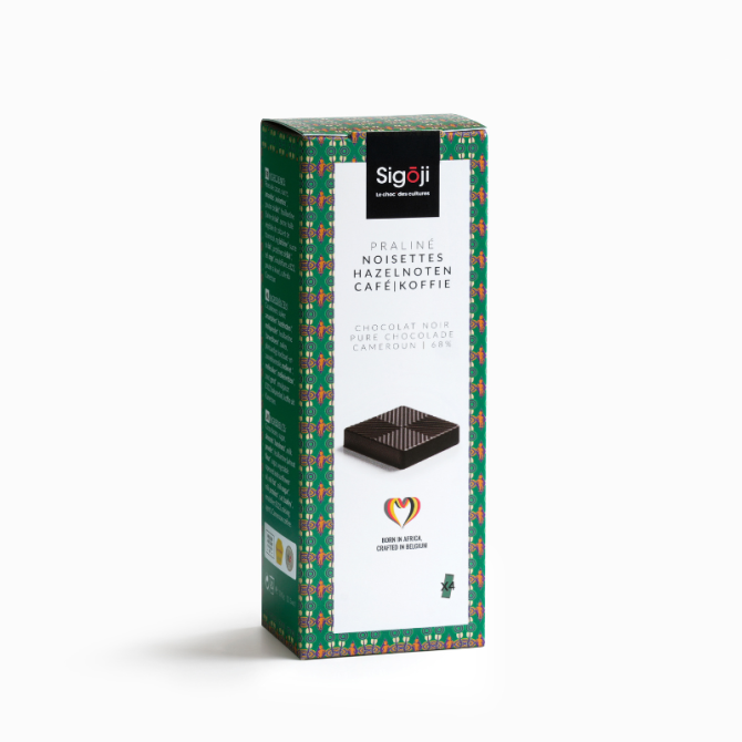 Zakje met 12 pralines