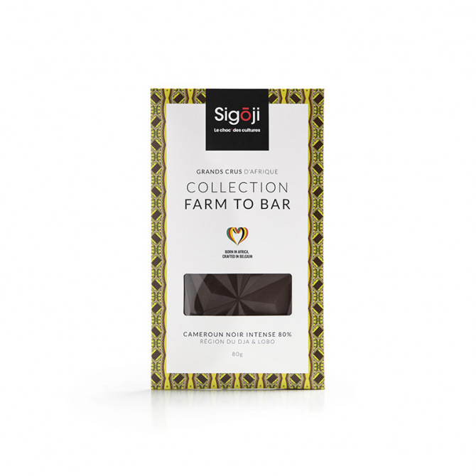 Tablette chocolat noir du Cameroun