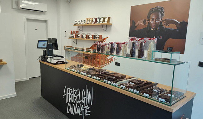 Notre boutique de chocolat Sigoji à Namur