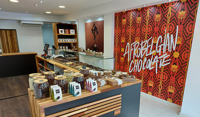 Notre boutique de chocolat Sigoji à Uccle