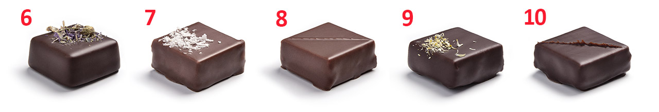 Le coffret Découverte contient 16 chocolats