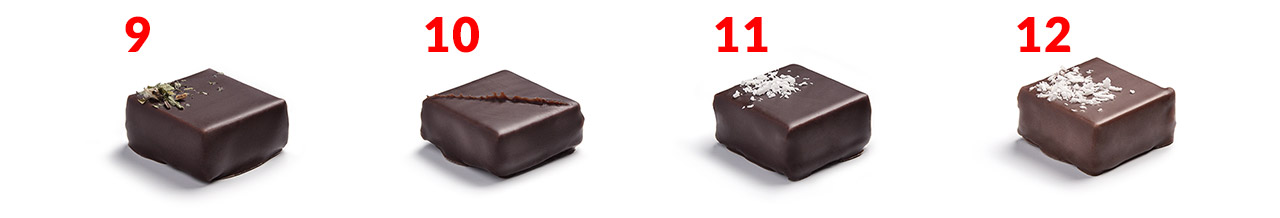 Le coffret Prestige et ses 16 bonbons de chocolat