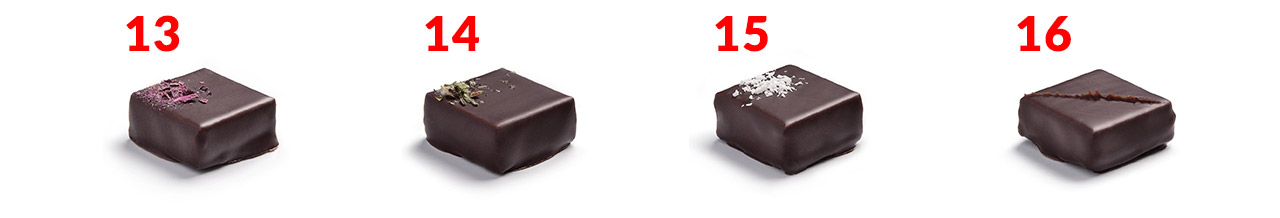 The Sigoji Allure box is made up of 25 chocolates and ganaches in 19 different flavors