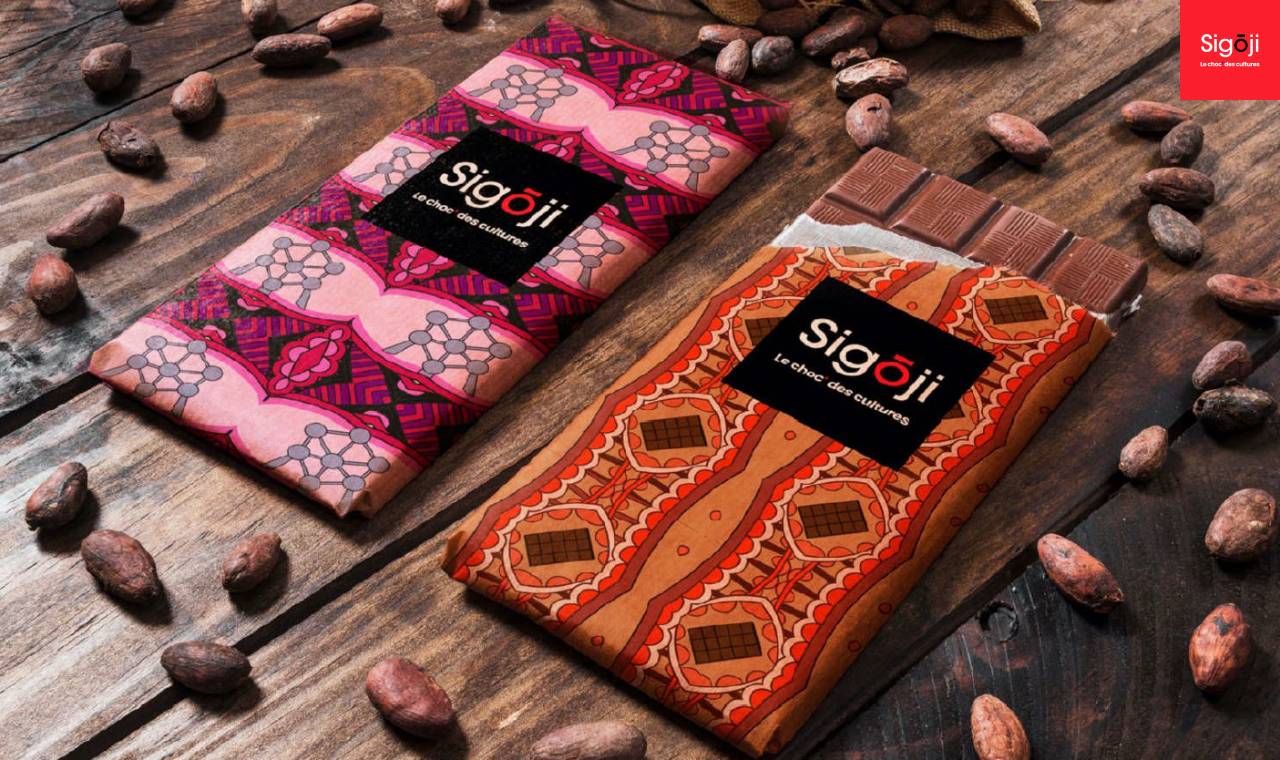 Les tablettes de chocolat de la chocolaterie Sigoji  en Belgique